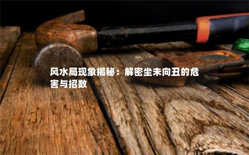 风水局现象揭秘：解密坐未向丑的危害与招数