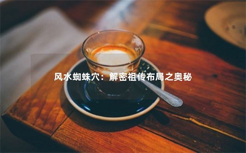 风水蜘蛛穴：解密祖传布局之奥秘