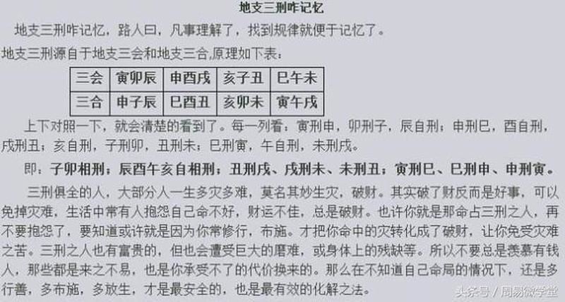 解读三刑，破解命运