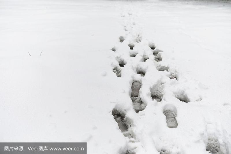 雪有足迹或融化